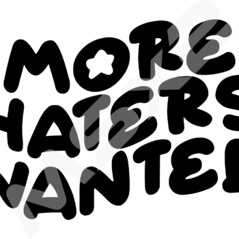More Haters Wanted Aufkleber - MSx2 Autopflege Shop in der Schweiz